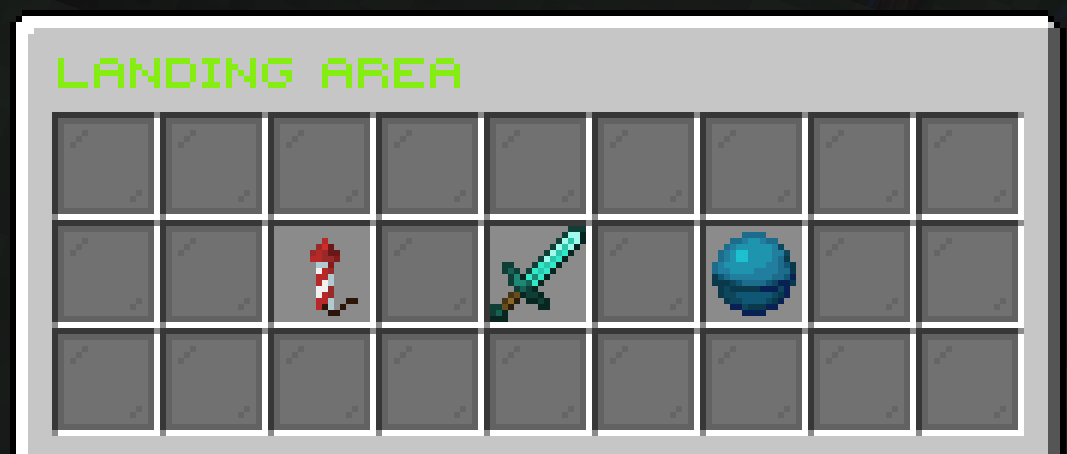 Landing area picker — per-model wand