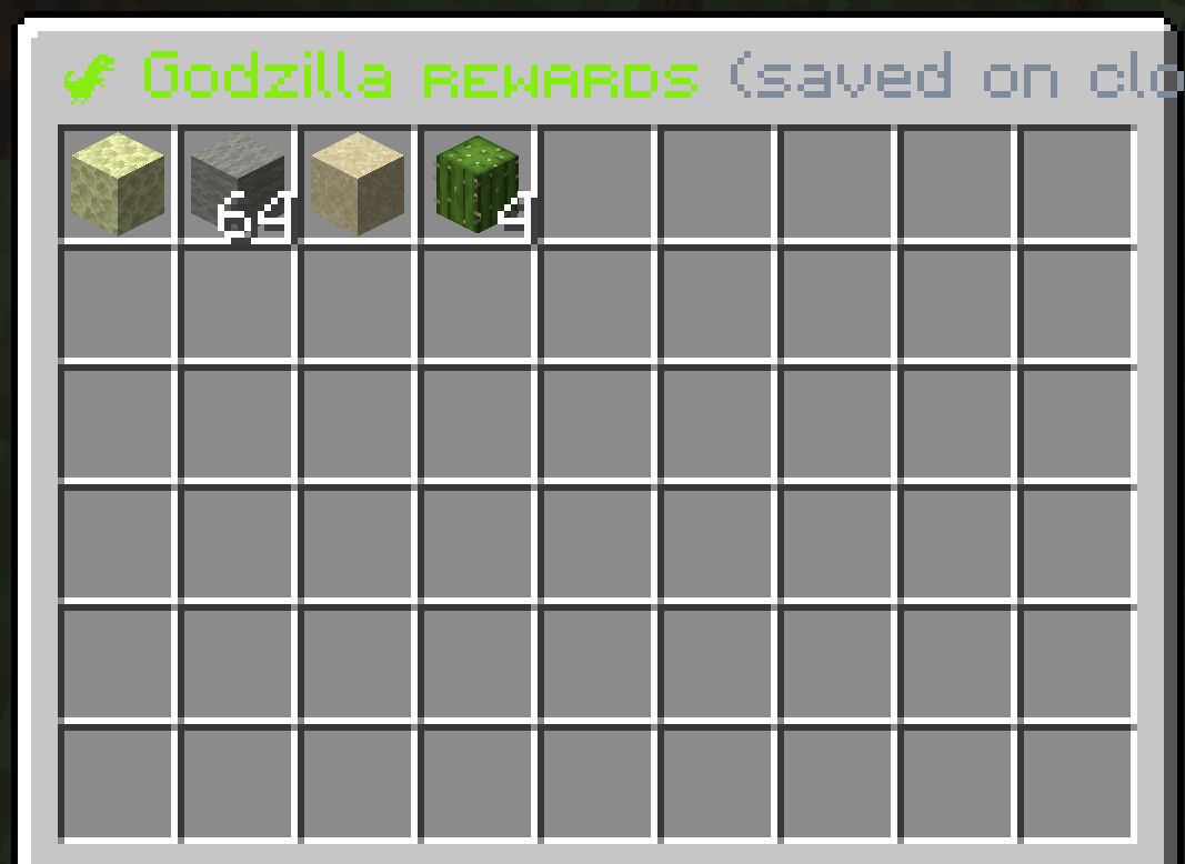 The free reward editor, saved on close