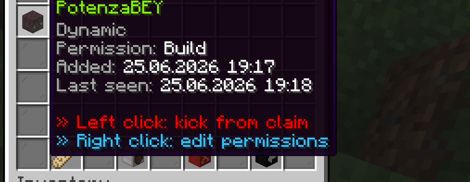 A trustee head tooltip