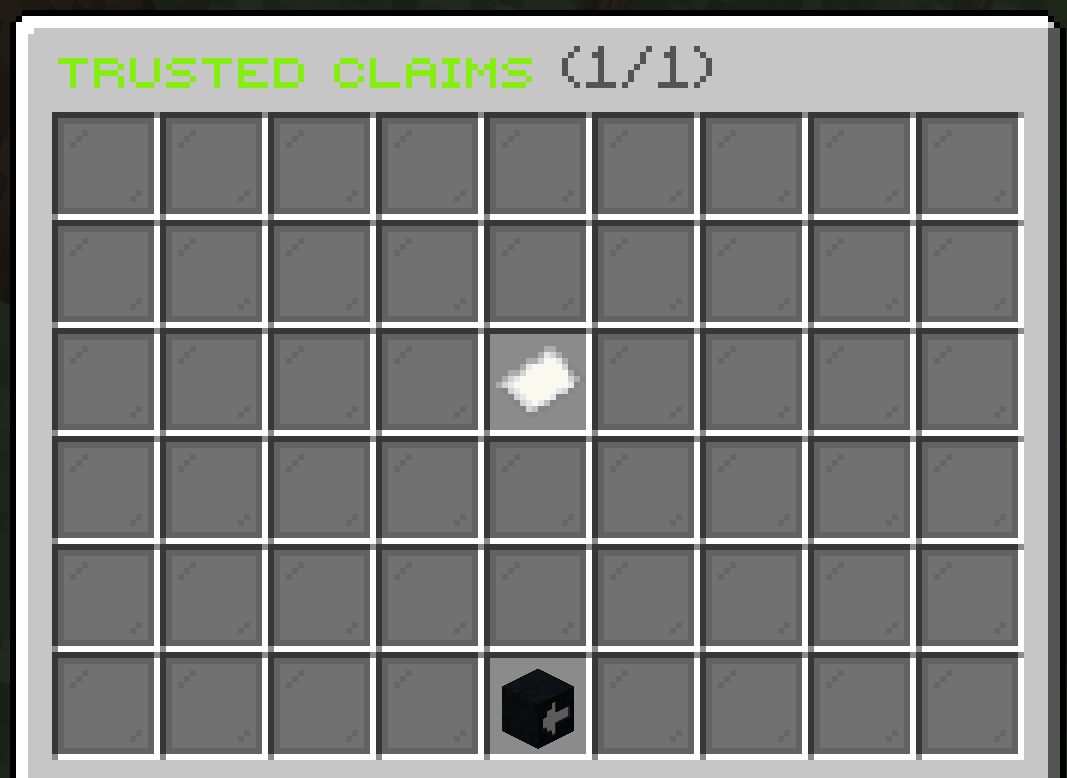 The trusted-claims tab